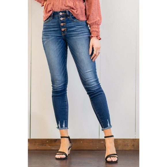 KanCan Denim - KanCan High Rise Button Fly Skinny Jeans Size 27